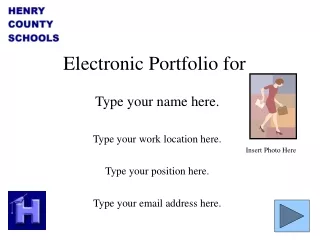 Electronic Portfolio for