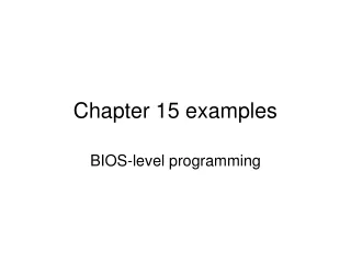 Chapter 15 examples