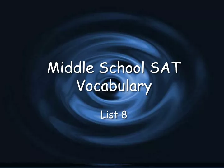middle school sat vocabulary