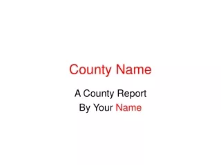 County Name