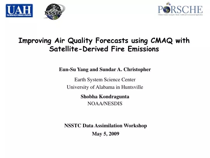 improving air quality forecasts using cmaq with