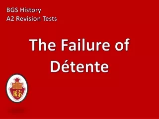 The Failure of Détente