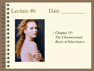 Lecture #6 		Date ________