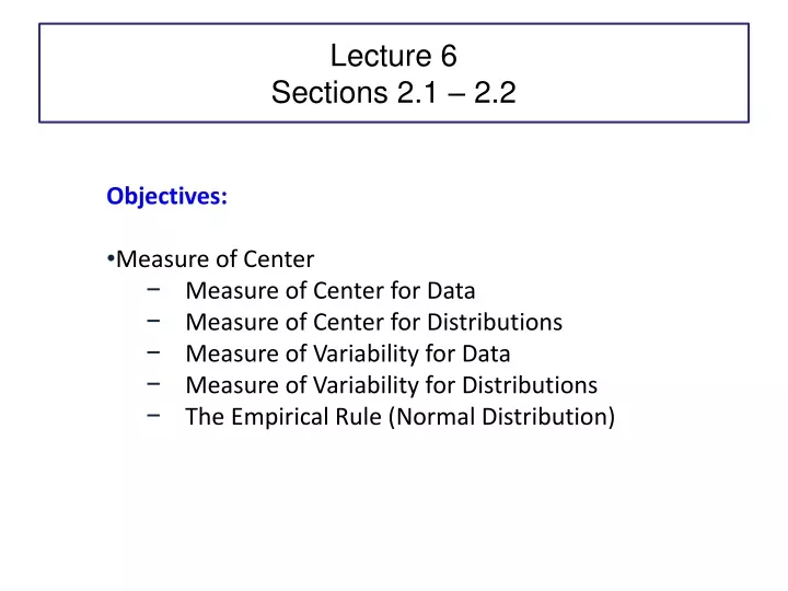 lecture 6 sections 2 1 2 2
