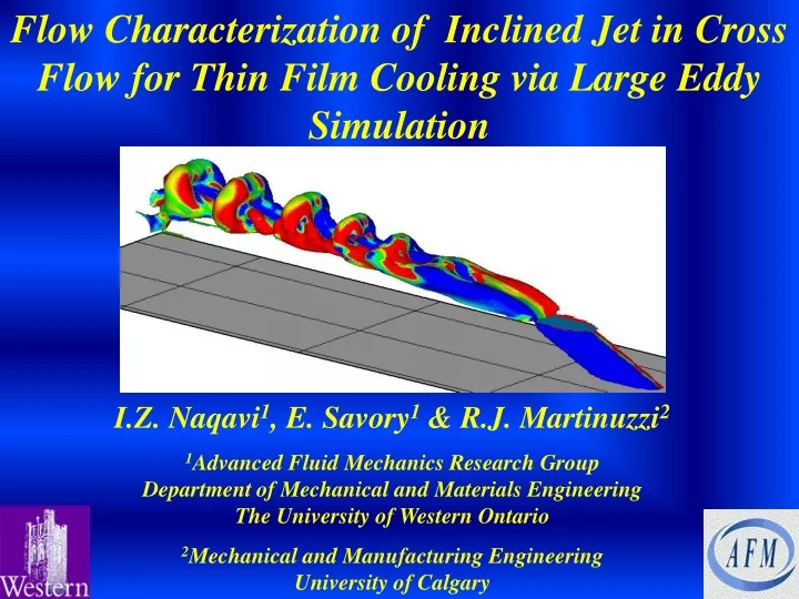 flow characterization of inclined jet in cross