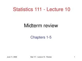 Midterm review