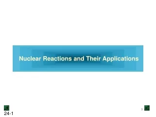 Nuclear Reactions and Their Applications