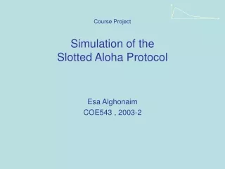 Simulation of the  Slotted Aloha Protocol