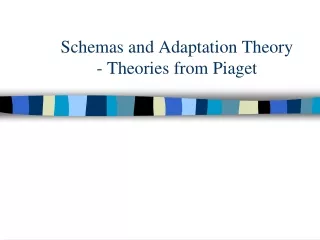 Schemas and Adaptation Theory  - Theories from Piaget