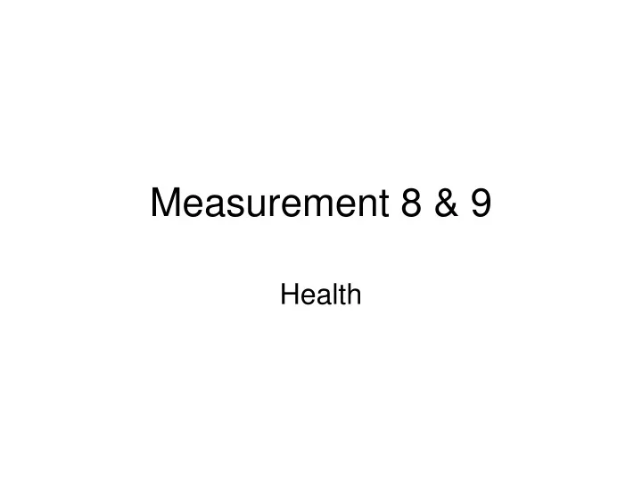 measurement 8 9