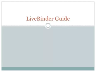 LiveBinder Guide