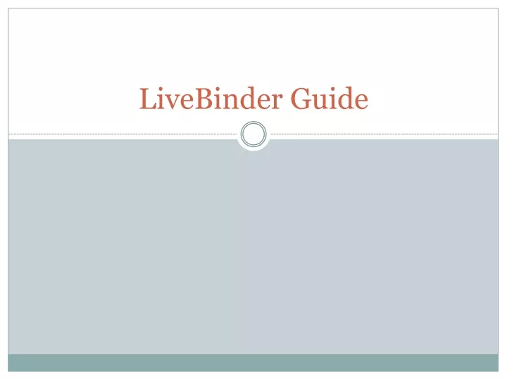 livebinder guide