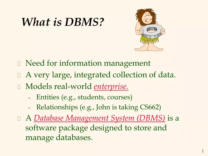 what is dbms