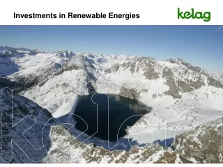 Investments in Renewable Energies