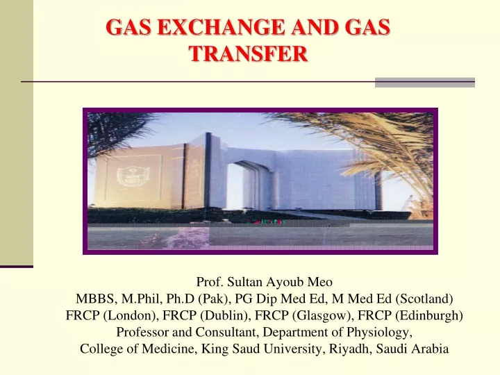 gas exchange and gas transfer