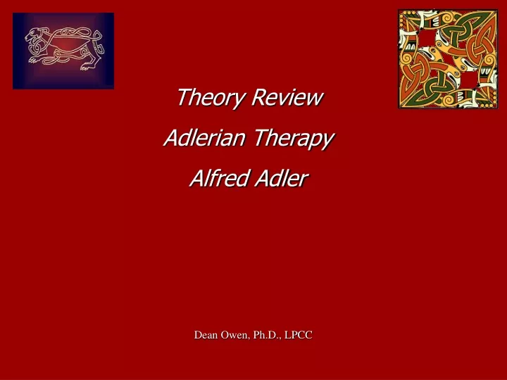 theory review adlerian therapy alfred adler