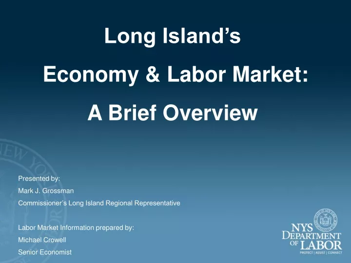 long island s economy labor market a brief