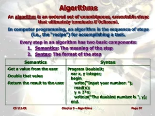 Algorithms