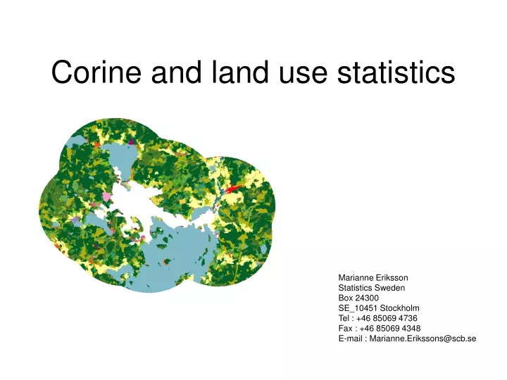 corine and land use statistics