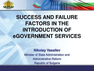 SUCCESS  AND FAILURE FACTORS IN THE INTRODUCTION OF eGOVERNMENT SERVICES