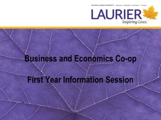 Business and Economics Co-op First Year Information Session