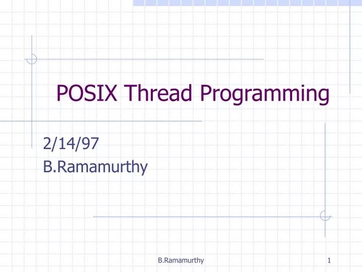 posix thread programming