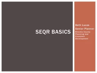 SEQR Basics
