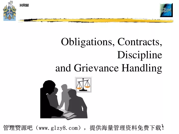 obligations contracts discipline and grievance