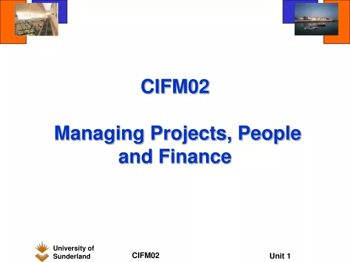 cifm02 managing projects people and finance
