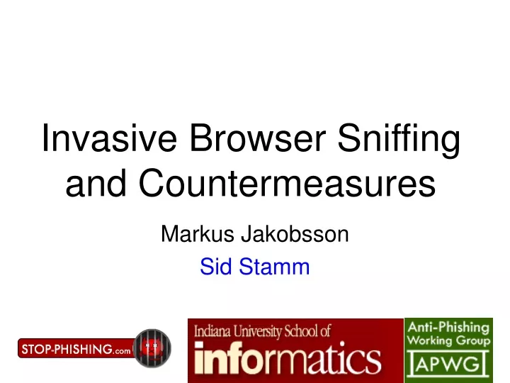 invasive browser sniffing and countermeasures