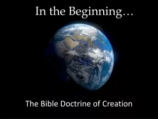 In  In the Beginning…