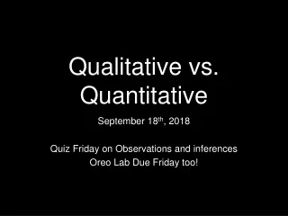 Qualitative vs. Quantitative