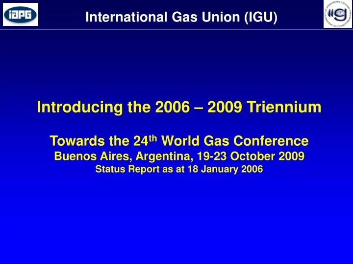international gas union igu