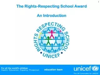 The Rights-Respecting School Award An Introduction