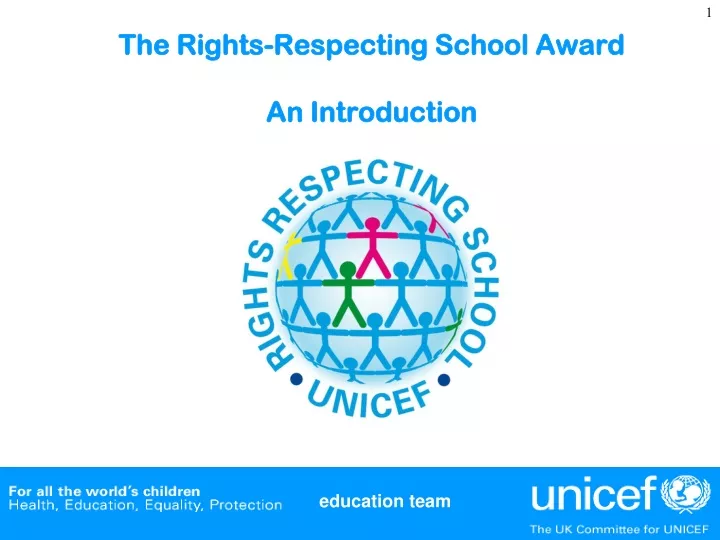 the rights respecting school award an introduction