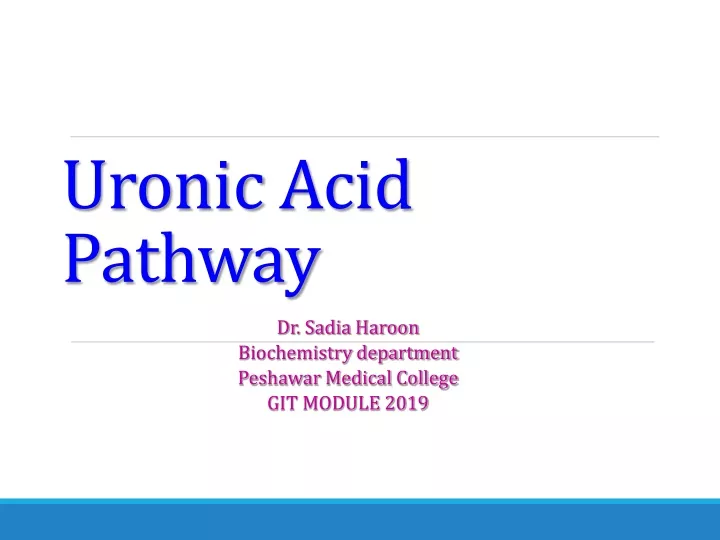 uronic acid pathway