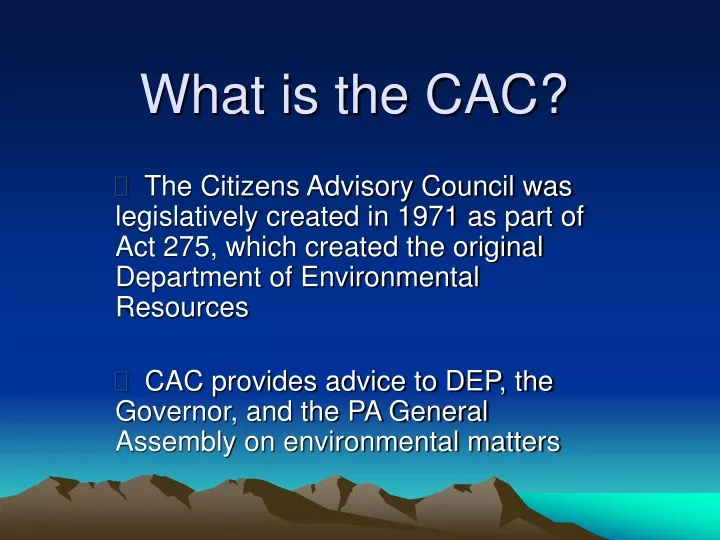 what is the cac