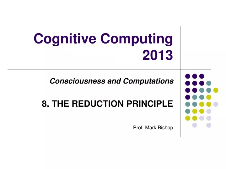 cognitive computing 2013