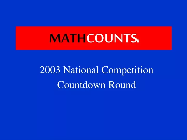 math counts