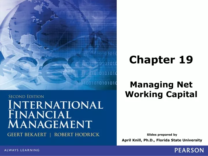 chapter 19 managing net working capital