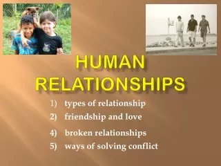 HUMAN  RELATIONSHIPS