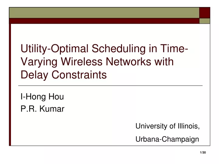 utility optimal scheduling in time varying wireless networks with delay constraints