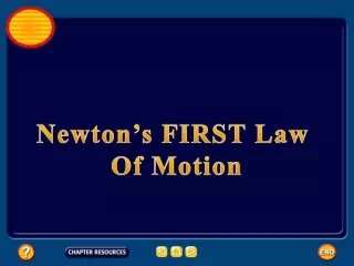 Newton’s FIRST Law  Of Motion