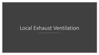 Local Exhaust Ventilation