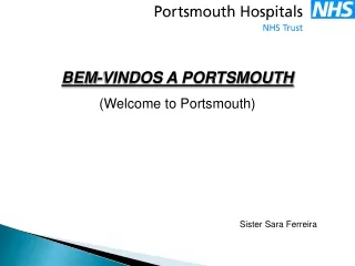 BEM-VINDOS A PORTSMOUTH (Welcome to Portsmouth)