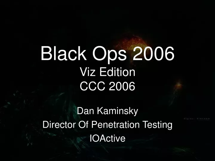 black ops 2006 viz edition ccc 2006