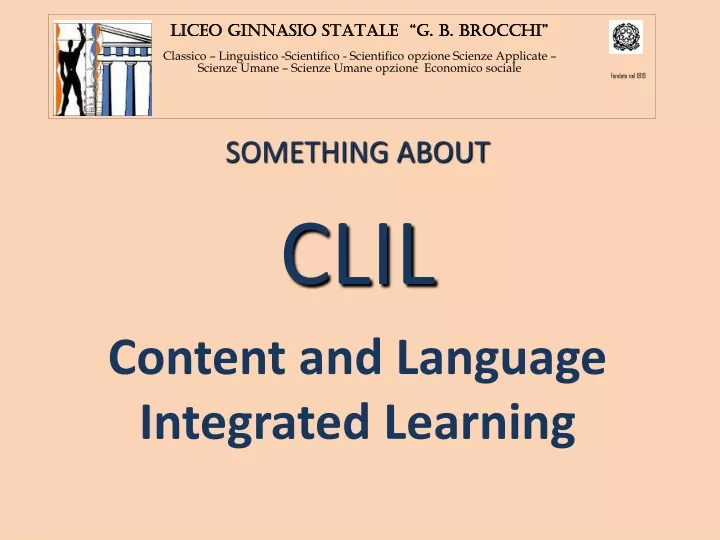 something about clil content and language