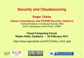 Security and Cloudsourcing