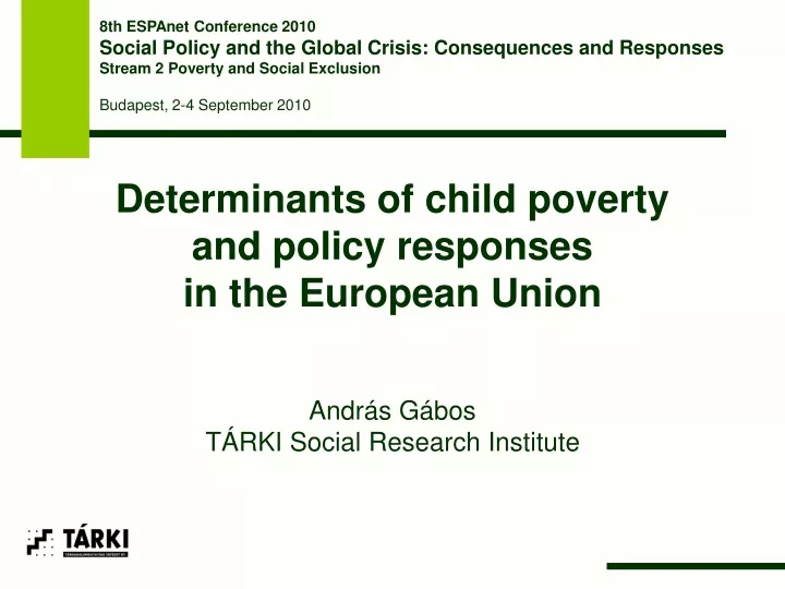 8th espanet conference 2010 social policy