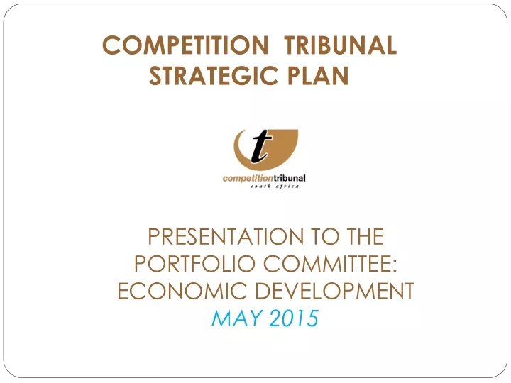 competition tribunal strategic plan